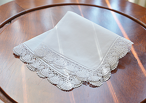 Classic Hemstitch Handkerchief. Extra Irish Fine Hemstitching. - Click Image to Close